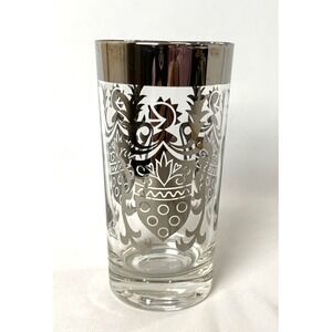 Vintage Kimiko‎ Silvercrest Knight Highball Glass Coat of Arms Barware